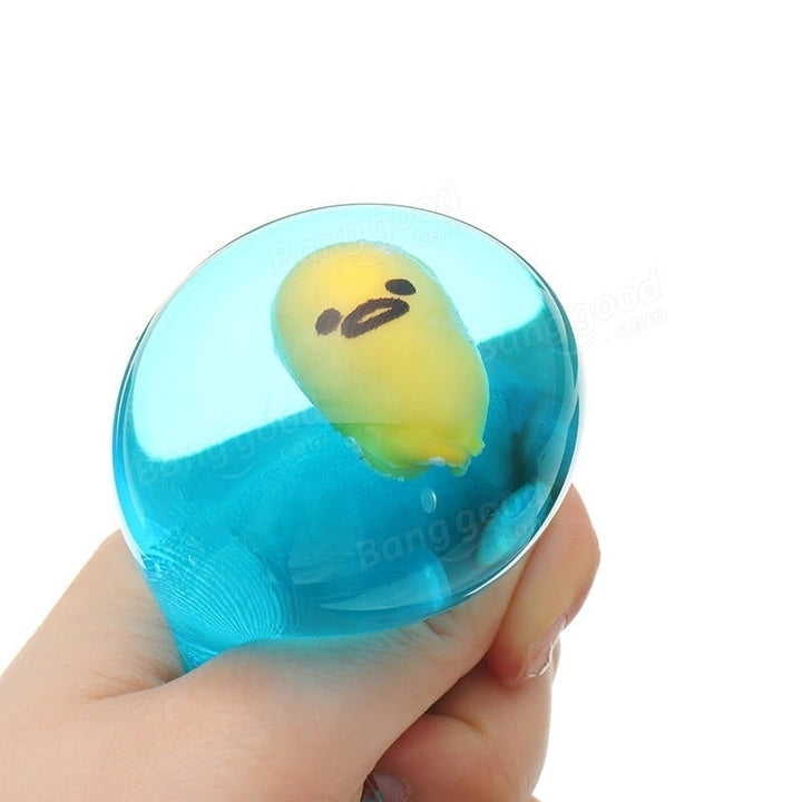 Squishy Yolk Grinding Transparent Egg Stress Reliever Squeeze Party Fun Gift Image 6