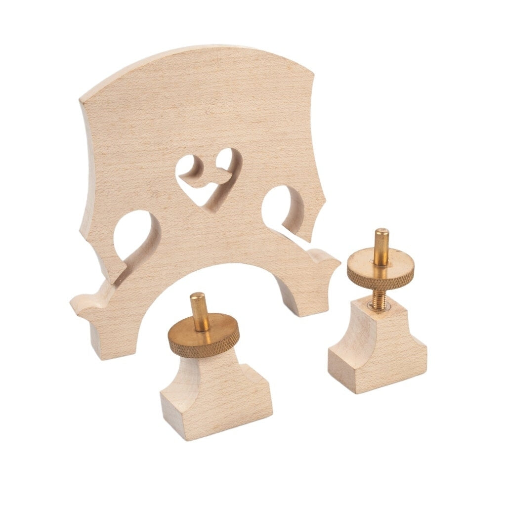 Standard Maple Bridge Replacement Part for 4/4 Size Double Bass Adjustable Upright Image 3