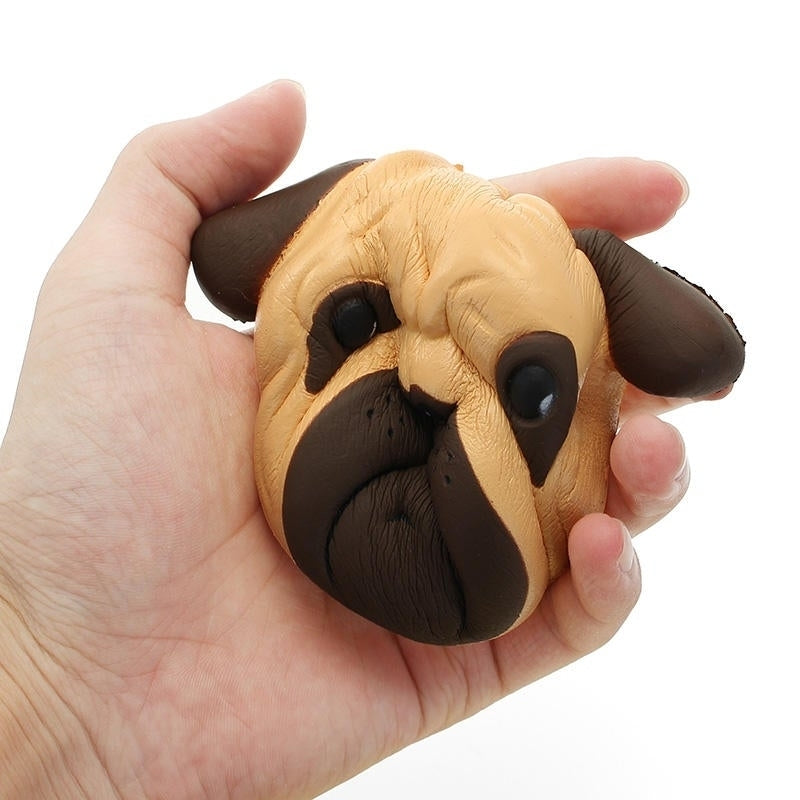 SquishyShop Dog Puppy Face Bread Squishy 11cm Slow Rising With Packaging Collection Gift Decor Toy Image 8