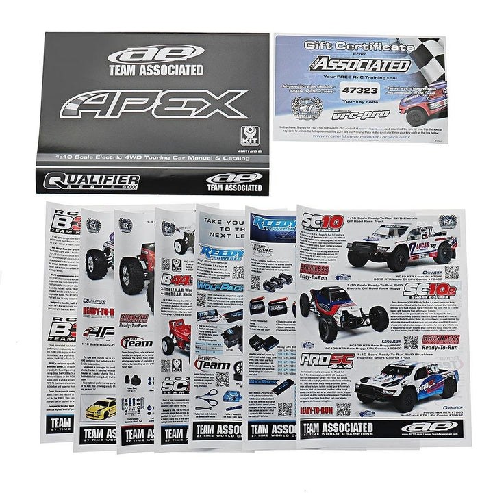 Team Associated APEX Limited Edition 1/10 4WD Touring Rc Car Kit Without Electronic Part Image 12