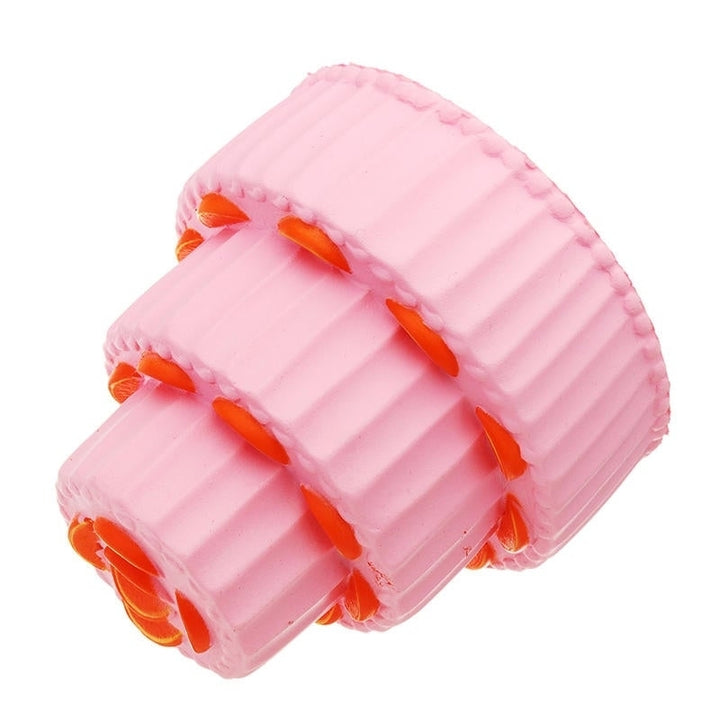 Three Layer Orange Cake Squishy 11cm Slow Rising Anti Stress Collection Gift Soft Toy Image 4