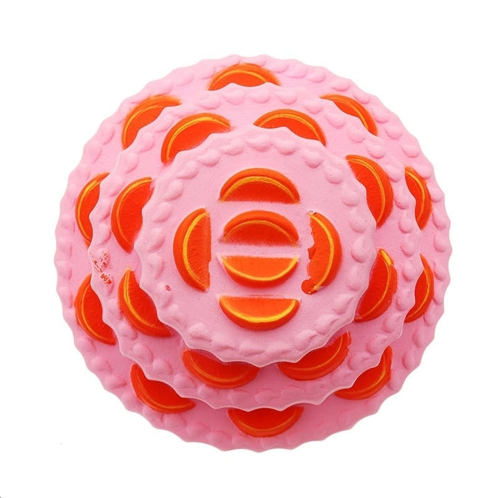 Three Layer Orange Cake Squishy 11cm Slow Rising Anti Stress Collection Gift Soft Toy Image 4