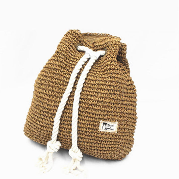 Summer Straw Bag Women Backpack Fashion Rucksack Weaved For Girls Mochila Travel Beach Bags Shoulder Image 7