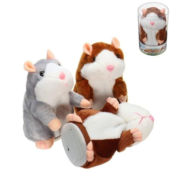 Talking Hamster Pet 15cm Christmas Gift Plush Toy Cute Speak Sound Record Stuffed Animal Toy Image 2