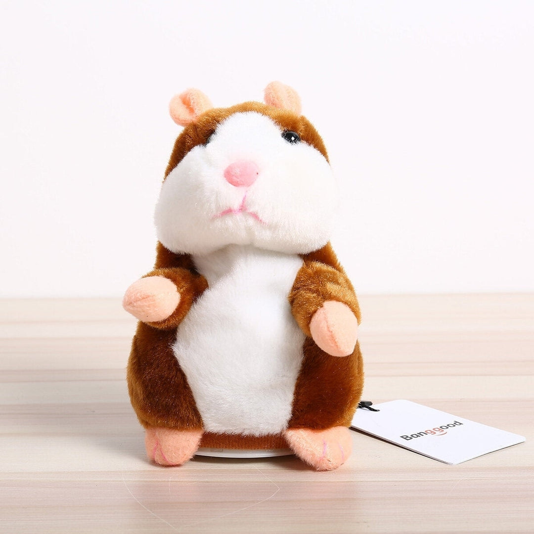 Talking Hamster Pet 15cm Christmas Gift Plush Toy Cute Speak Sound Record Stuffed Animal Toy Image 4