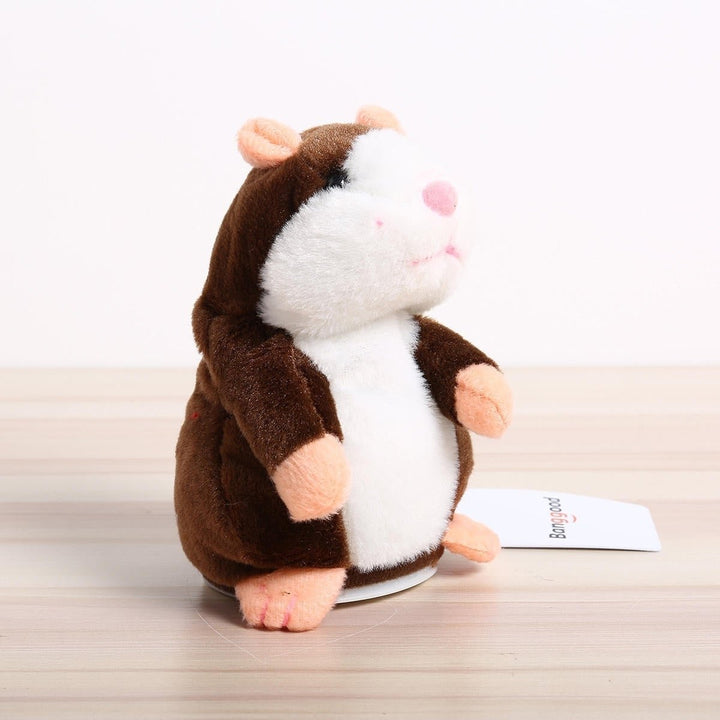Talking Hamster Pet 15cm Christmas Gift Plush Toy Cute Speak Sound Record Stuffed Animal Toy Image 1