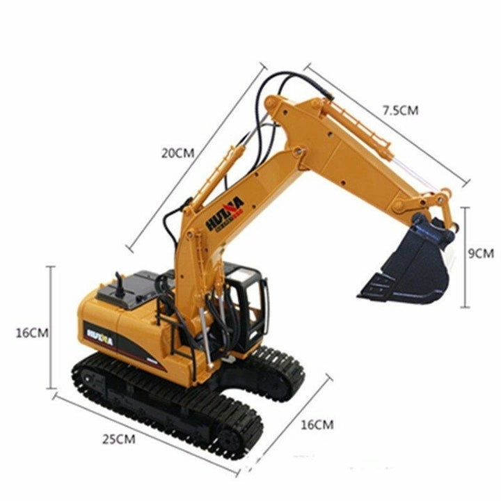 Toys 1550 15Channel 2.4G1,12RC Metal Excavator Charging RC Car Image 4