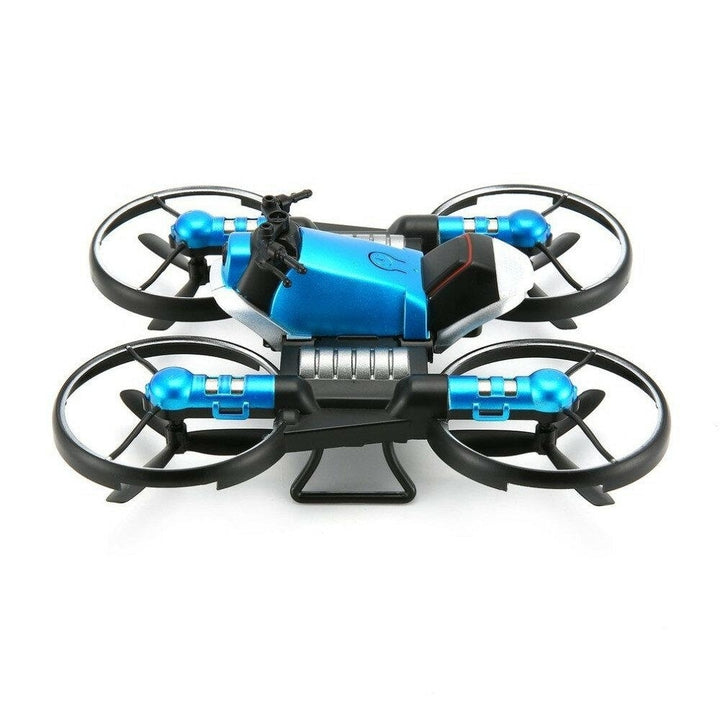 Toys 2.4G 2 In 1 Electric RC Deformation Motorcycle Drone WIFI Control Car RTR Model Image 4