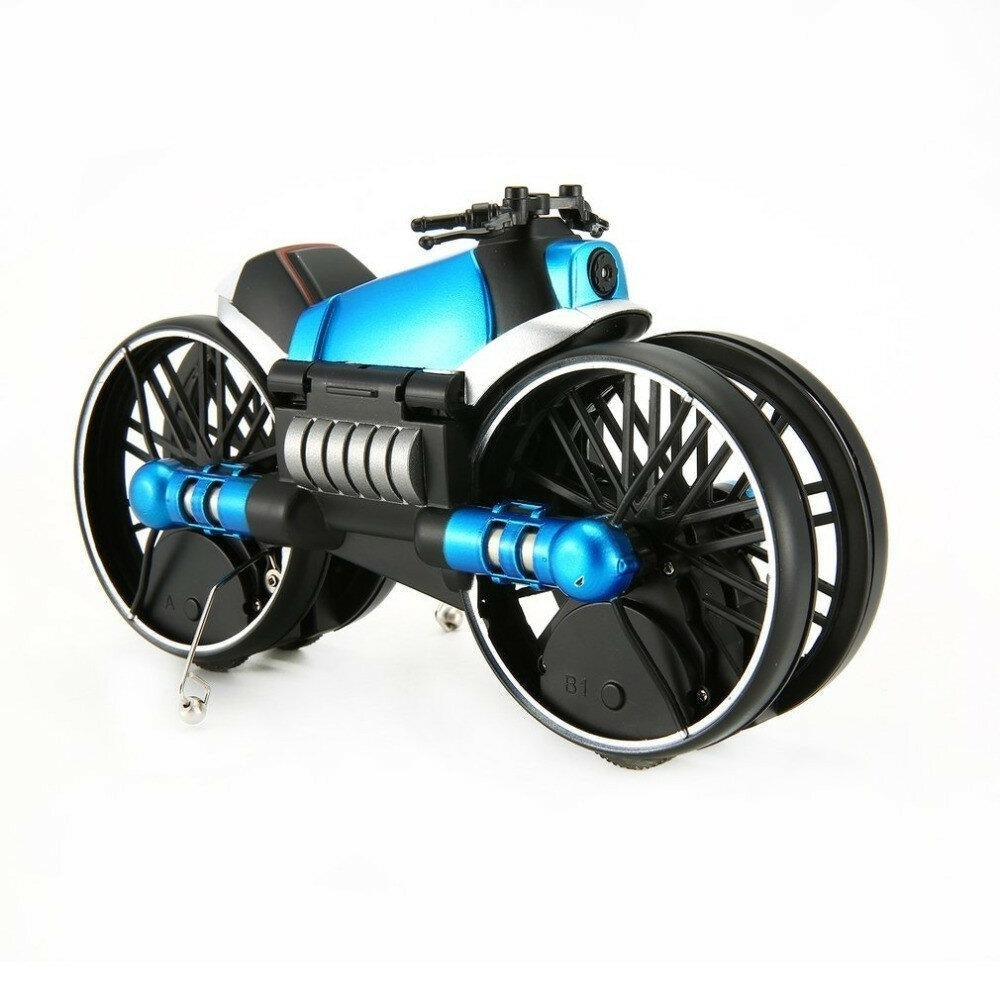 Toys 2.4G 2 In 1 Electric RC Deformation Motorcycle Drone WIFI Control Car RTR Model Image 7