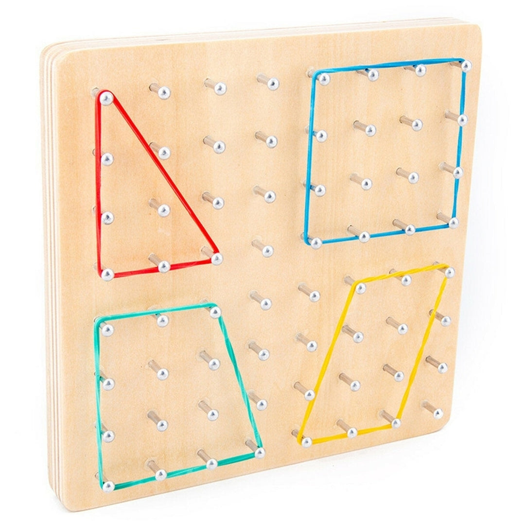 Traditional Teaching Geometry Puzzle Pattern Educational School Home Game Toy for Kids Gift Image 4