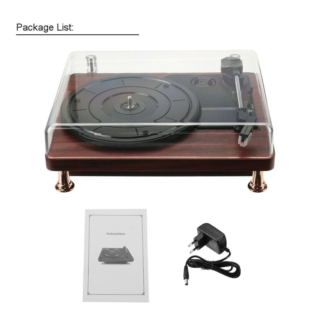 Turntable Record Player Audio bluetooth Speaker 3 Speeds Play 33,45,78RPM Image 4