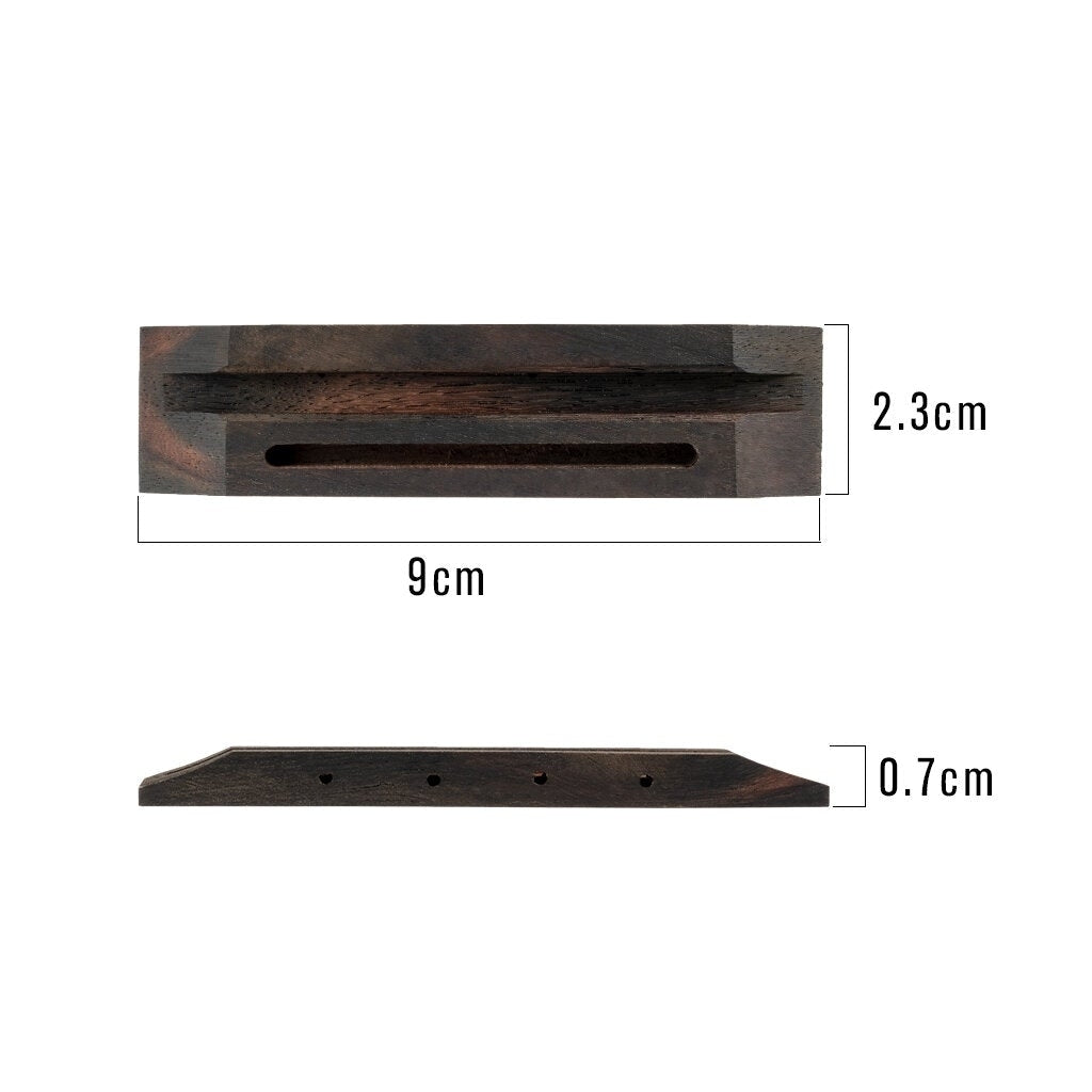 Ukulele Rosewood Bridge Slotted For 4 String 23 Inch Hawaii Guitar Accessories Replacement Image 4