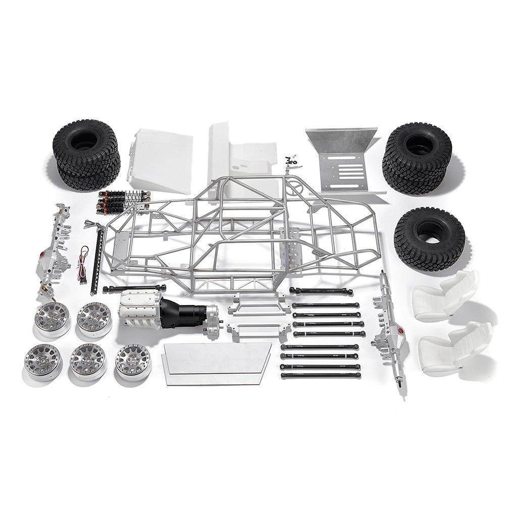 Unassembled Kit 1,8 4WD Rc Car Metal 2 Speed Gear Case Crawler with Motor Servo Image 2