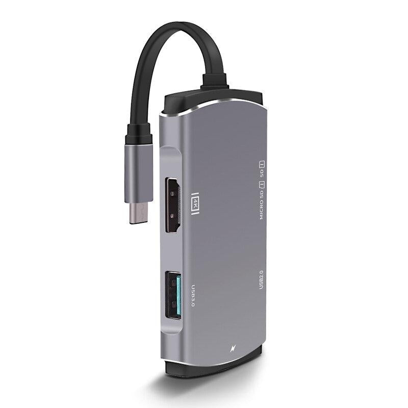 USB-C Hub Docking Station Adapter with 1TYPE-C 1USB3.0 1USB3.0 1HDMI 1SD 1TF Image 1
