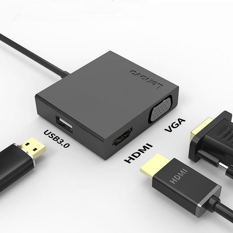 USB-C HUB Type-C to Multi USB 3.0 HDMI Adapter Dock With HDMI1 USB 3.01 VGA1 Image 1