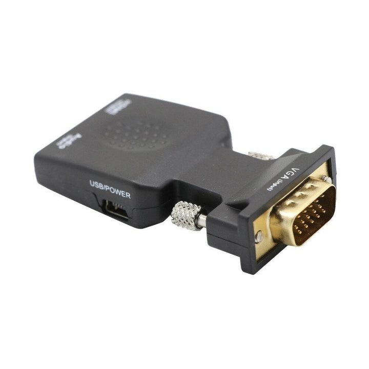 VGA to HDMI Adapter with 3.5mm Audio Output 1080P HDTV AV Converter For PC Notebook Projector Monitor Display Image 3