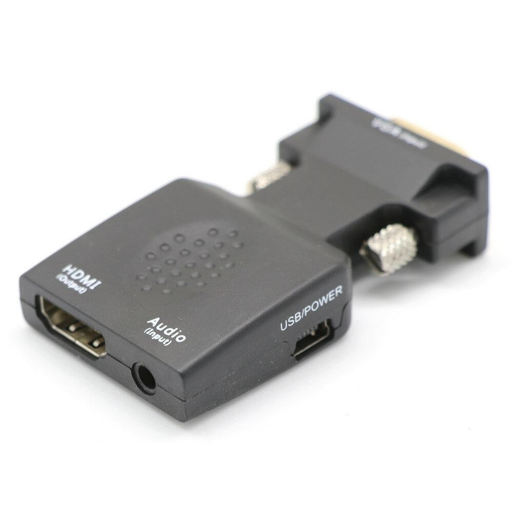 VGA to HDMI Adapter with 3.5mm Audio Output 1080P HDTV AV Converter For PC Notebook Projector Monitor Display Image 4