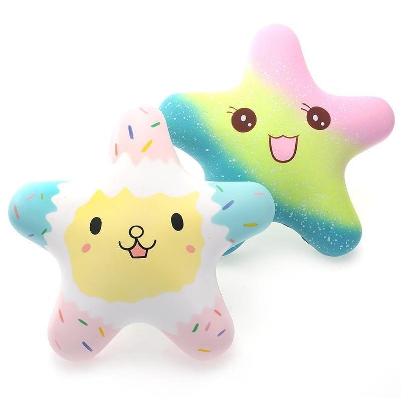 Vlampo Squishy Starfish Luminous Glow In Dark Licensed Slow Rising Original Packaging Collection Gift Toy Image 1