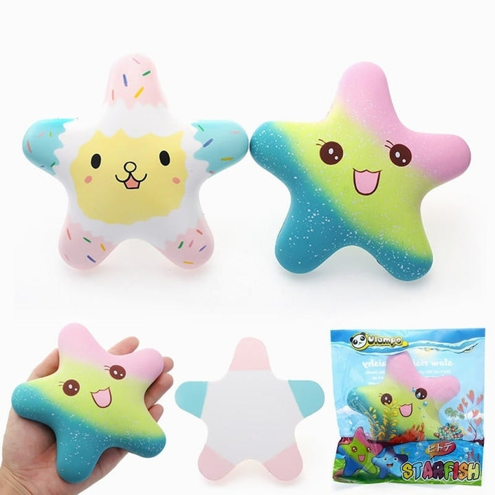 Vlampo Squishy Starfish Luminous Glow In Dark Licensed Slow Rising Original Packaging Collection Gift Toy Image 4