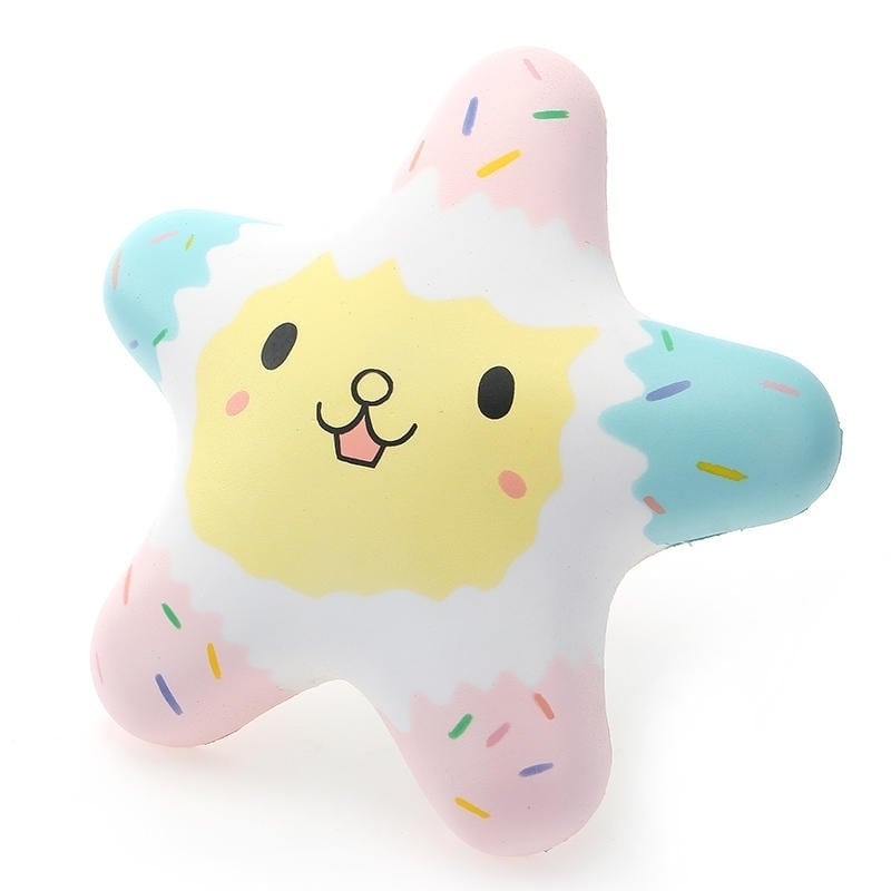 Vlampo Squishy Starfish Luminous Glow In Dark Licensed Slow Rising Original Packaging Collection Gift Toy Image 1