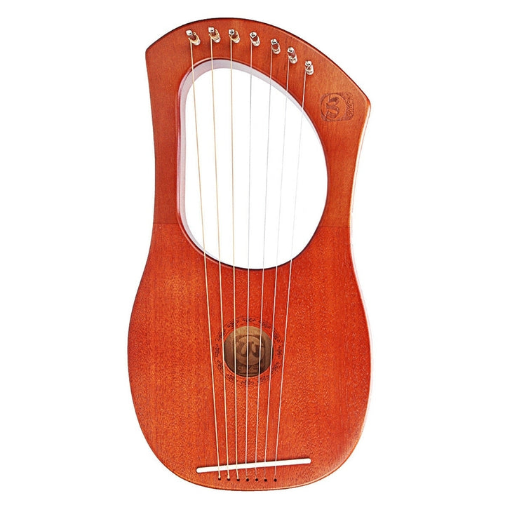 Walter 7-String Mahogany Wood Iyre Harp With Bag Tunning Tool Image 1