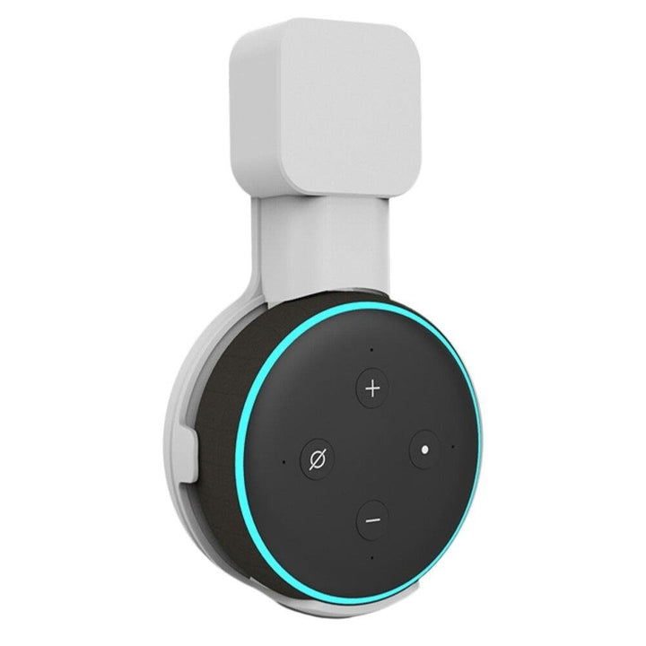 Wall Mount Speaker Holder for Echo Dot 3 and Home and Nest Mini Smart Home Speakers With Cord Arrangement Image 3
