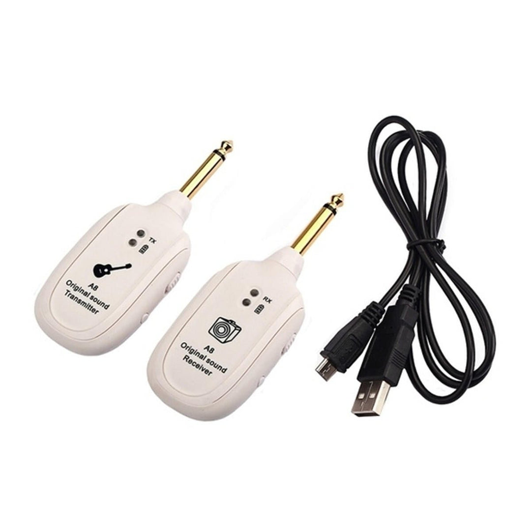 Wireless Audio Transmitter Receiver System for Electric Guitar Bass Violin Image 2