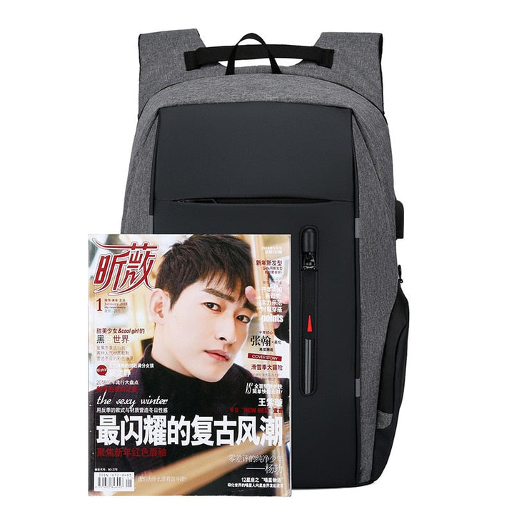Waterproof Business 15.6 16 17 inch laptop backpack women USB Notebook School Travel Bags Men anti theft school Backpack Image 2