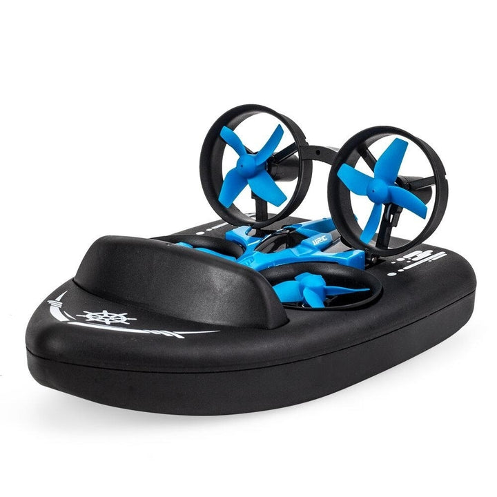 with Two Batteries 1,20 2.4G 3 In 1 RC Boat Vehicle Flying Drone Land Driving RTR Model Image 2