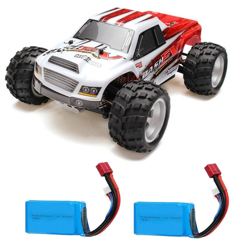 With Two Batteries 1,18 2.4G 4WD Monster Truck RC Car 70km,h RTR Model Image 1