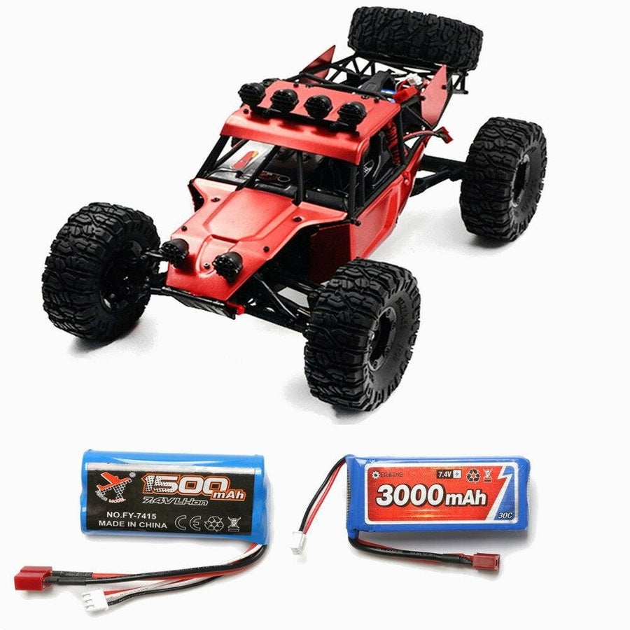 With Two Battery 1500+3000mAh 1,12 2.4G 4WD Brushless RC Car Metal Body Shell Truck RTR Toy Image 1