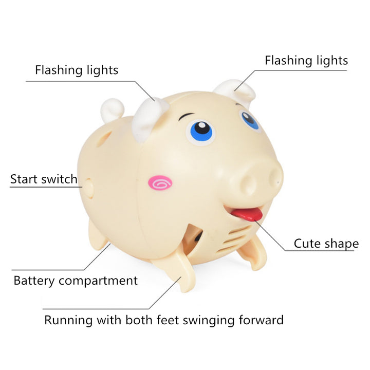 Whistle Pig Voice-activated Induction Electric Childrens Toys Lighting Music Whistling Can Run Image 4
