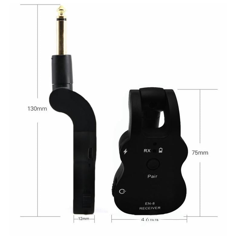 Wireless Audio Transmitter Receiver System Pick Up for Electric Guitar Bass Violin Image 11