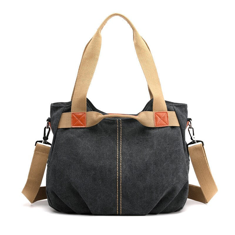 Women Handbag Canvas Female Shoulder Bags Designer Womens Messenger Bags Ladies Casual Bags Clutch Purse Crossbody Purse Image 4