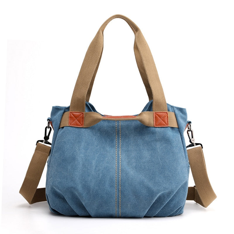 Women Handbag Canvas Female Shoulder Bags Designer Womens Messenger Bags Ladies Casual Bags Clutch Purse Crossbody Purse Image 7