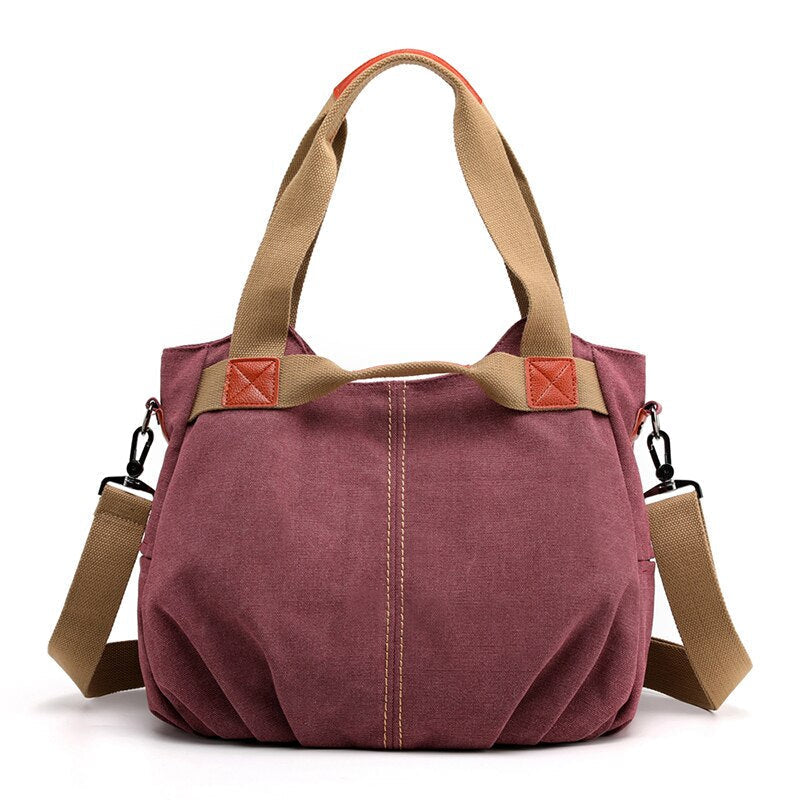 Women Handbag Canvas Female Shoulder Bags Designer Womens Messenger Bags Ladies Casual Bags Clutch Purse Crossbody Purse Image 8
