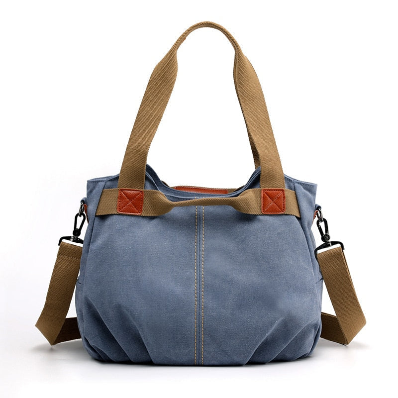 Women Handbag Canvas Female Shoulder Bags Designer Womens Messenger Bags Ladies Casual Bags Clutch Purse Crossbody Purse Image 11