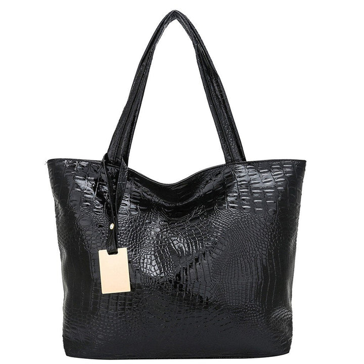 Women Ladies Fashion Bags Alligator Solid Large Capacity Bags for women Shoulder Tote Handbag Bags Image 7