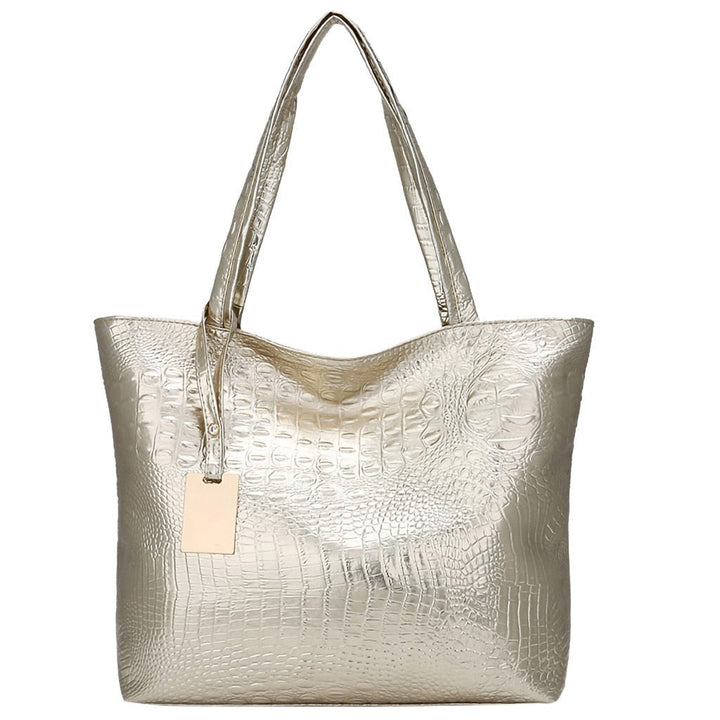 Women Ladies Fashion Bags Alligator Solid Large Capacity Bags for women Shoulder Tote Handbag Bags Image 8