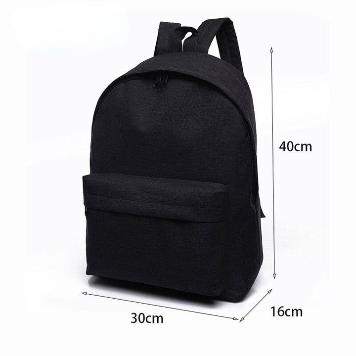 Women Men Male Canvas black Backpack College Student School Bags for Teenagers Mochila Casual Rucksack Travel Daypack Image 4