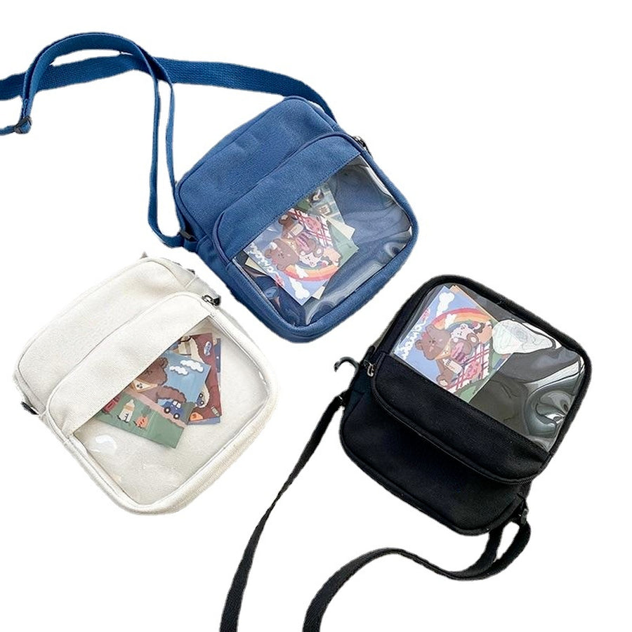 Women Messenger Bags Handbags  Cartoon Transparent Female Casual Cute Shoulder Bags Mini Crossbody Bags for Girls Image 1