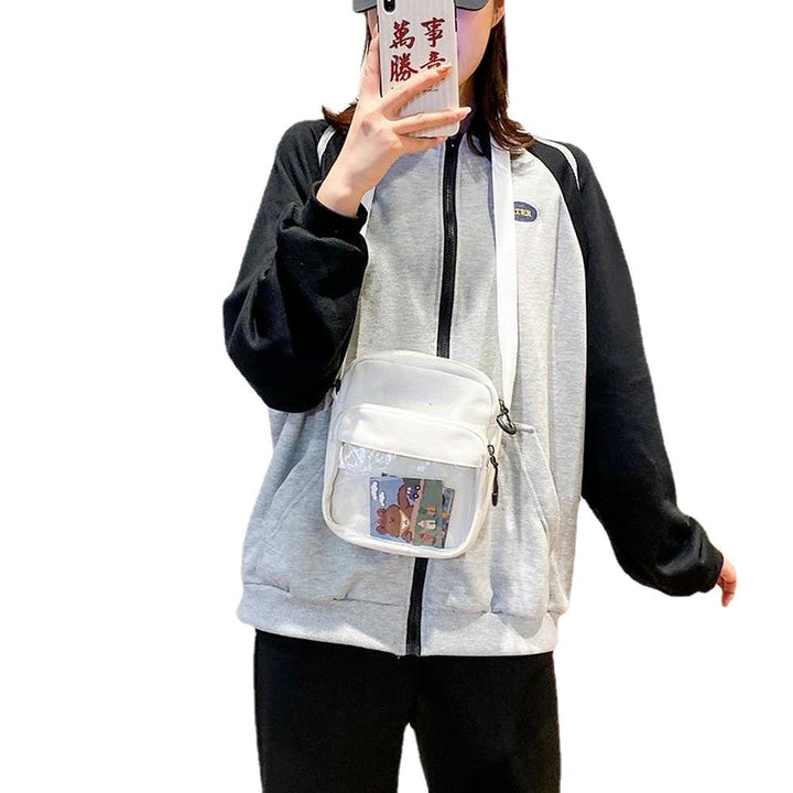 Women Messenger Bags Handbags  Cartoon Transparent Female Casual Cute Shoulder Bags Mini Crossbody Bags for Girls Image 4