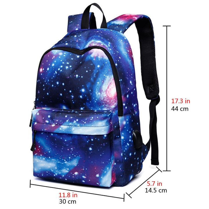 Women School Backpacks USB Charging Canvas Backpack Bags for Teenagers Boy Girls Large Capacity Travel Men Image 4