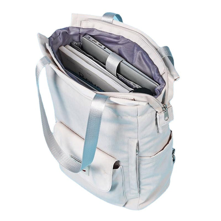 Women Shoulder Bag For Laptop Waterproof Oxford Cloth Notebook Backpack 15.6 Inch Girl Schoolbag Image 4