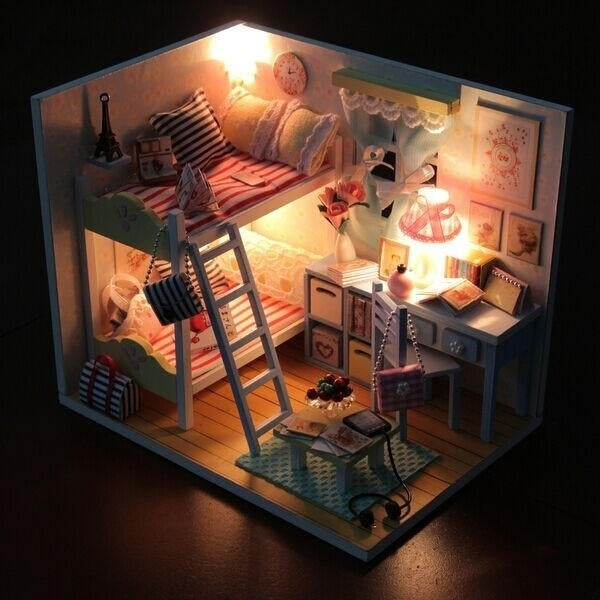 Wood Childrens Memories With LED+Furniture+Cover Image 2