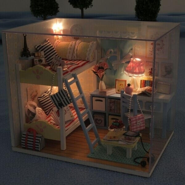 Wood Childrens Memories With LED+Furniture+Cover Image 3