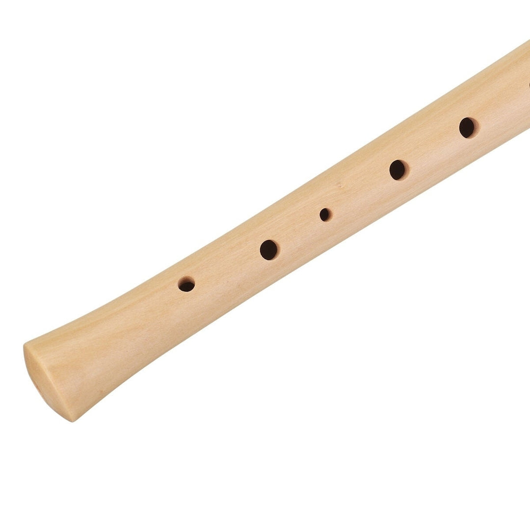 Wood Flute 2 Knots for Maple Clarinet8 HolesSuitable for Children and Beginners with Cleaning Brush Case Lanyard Image 7