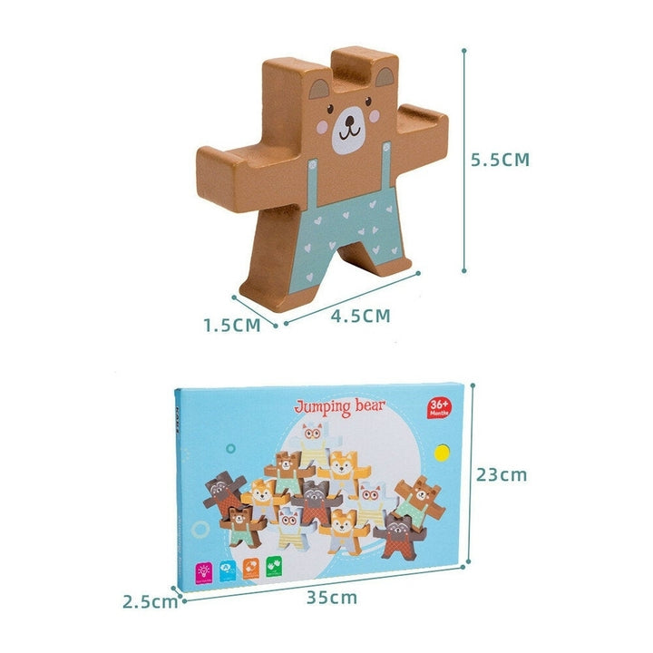 Wooden Stacking Games Toys Balancing Blocks Games Toddler Educational Toys Image 4