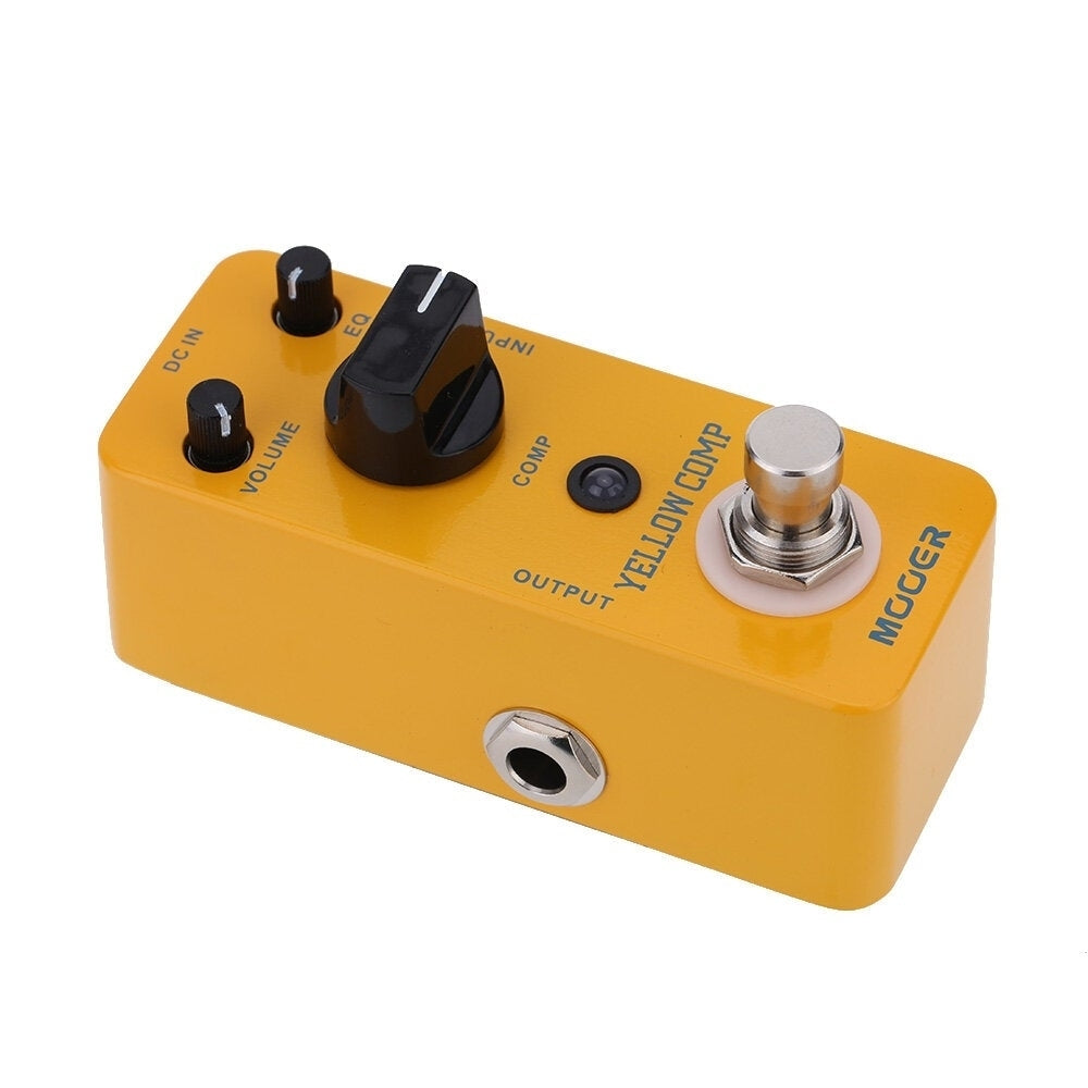 Yellow Comp Micro Mini Classic Optical Compressor Effect Pedal True Bypass Full Metal Shell Guitar Accessories Image 3