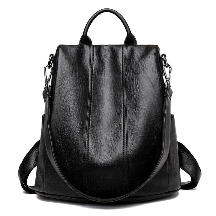 Women Waterproof Anti-theft Leather Backpacks Bags For Girls Female Shoulder Bag Multifunction Traveling Backpack Image 7